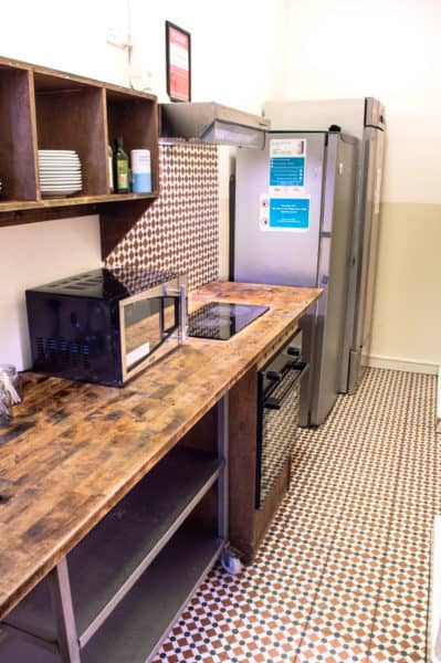 Guest Kitchen at Swiss Cottage Hostel • Palmers Lodge London